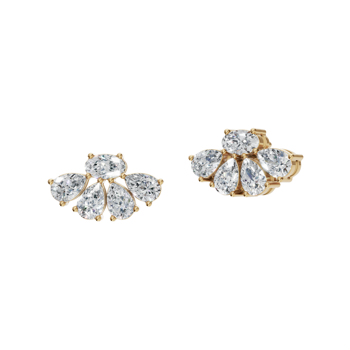 OVAL PEAR FANCY EARRING - M&D Signature Jewels