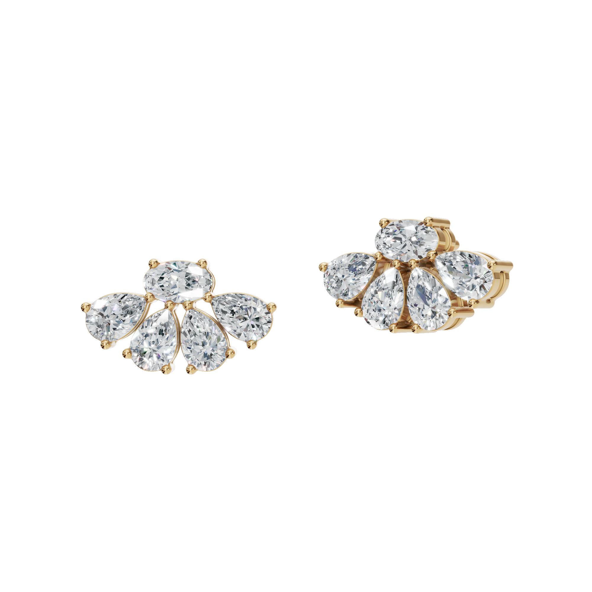 OVAL PEAR FANCY EARRING