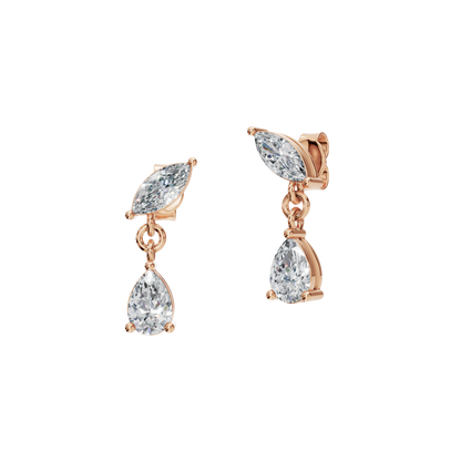 MARQUISE PEAR DROP EARRING - M&D Signature Jewels