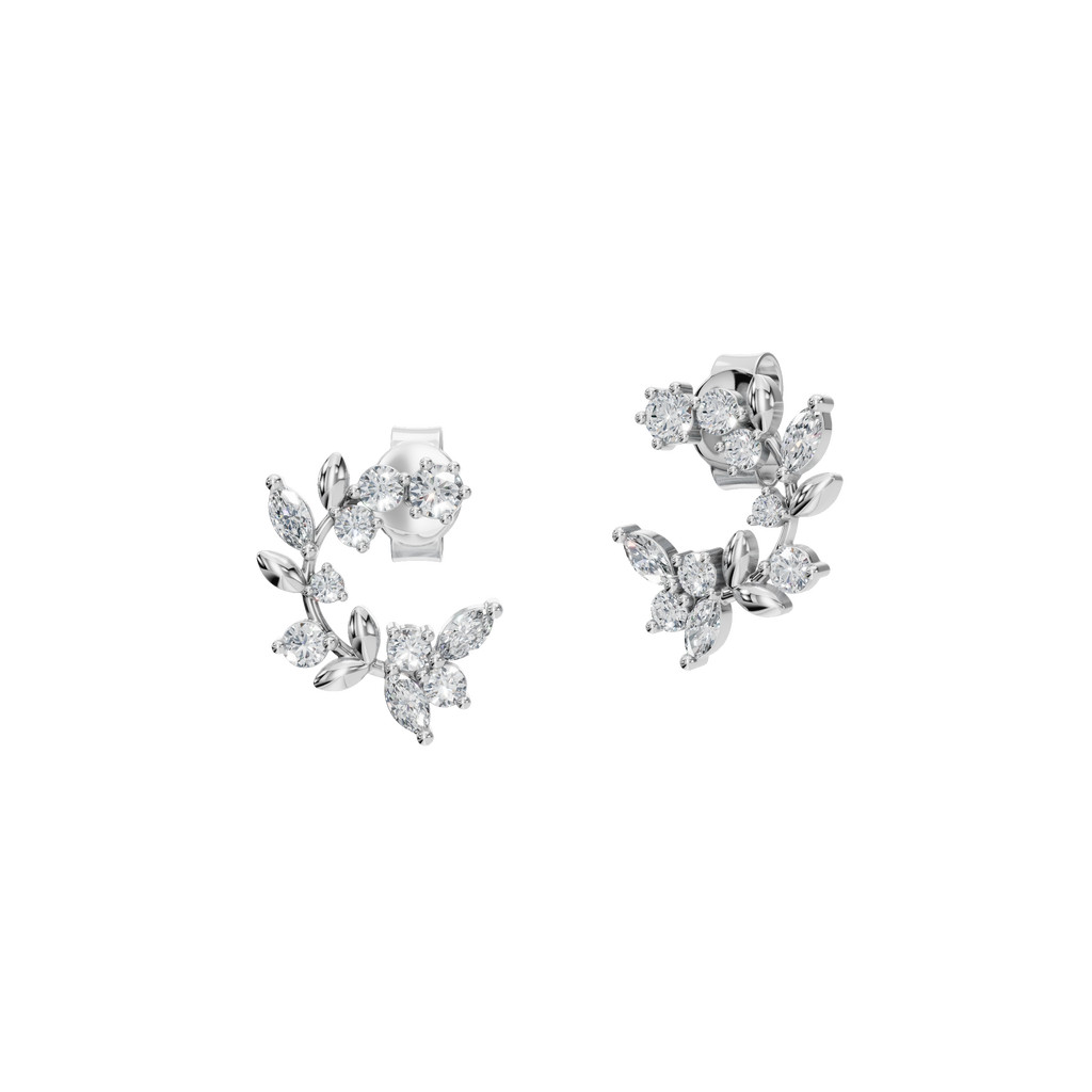 FLORAL DIAMOND EARRINGS