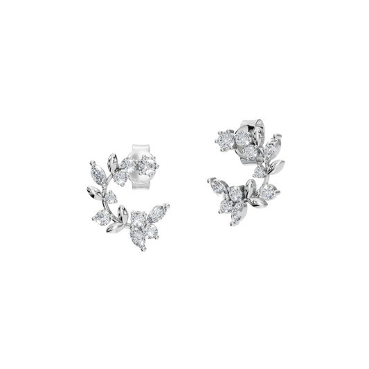FLORAL DIAMOND EARRINGS