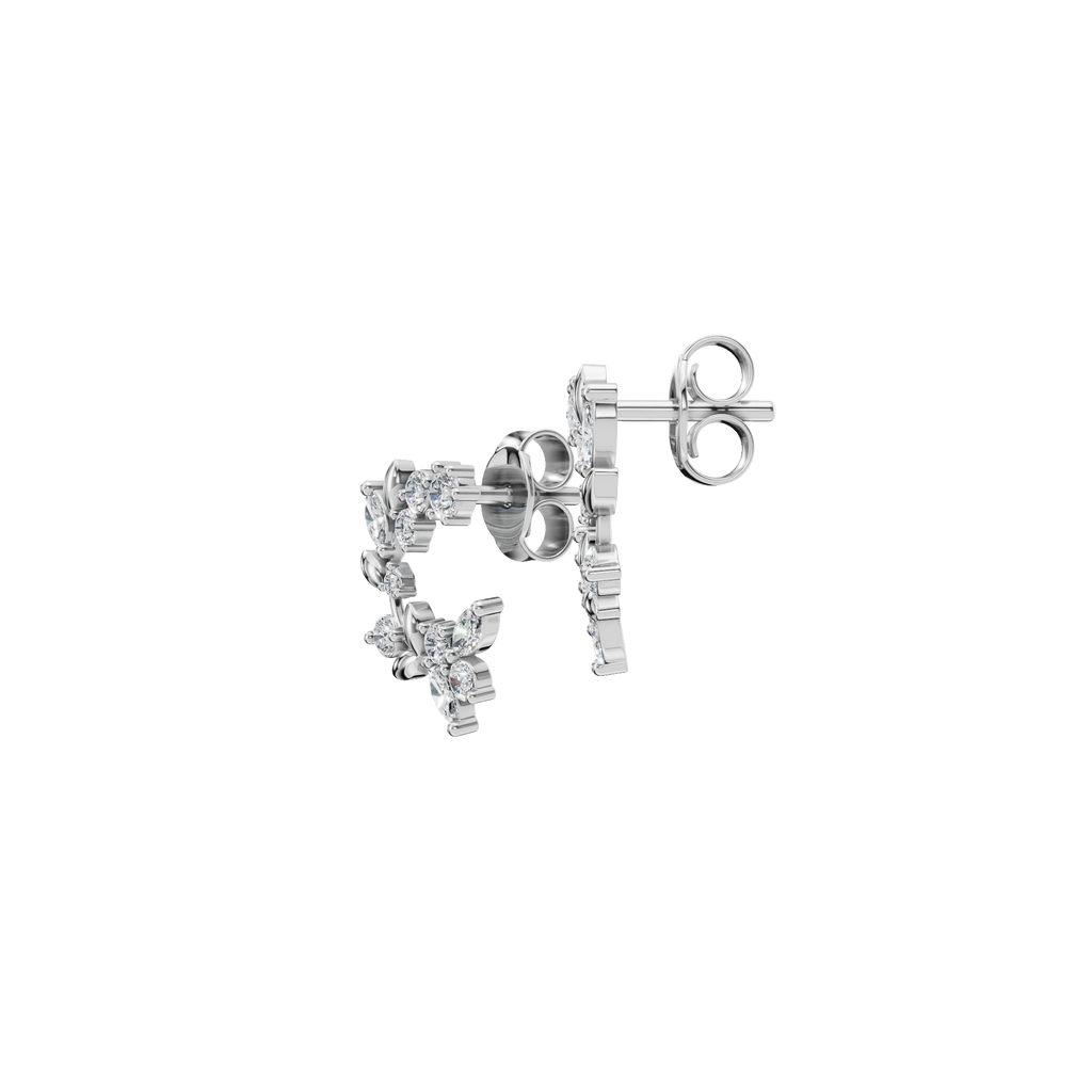 FLORAL DIAMOND EARRINGS