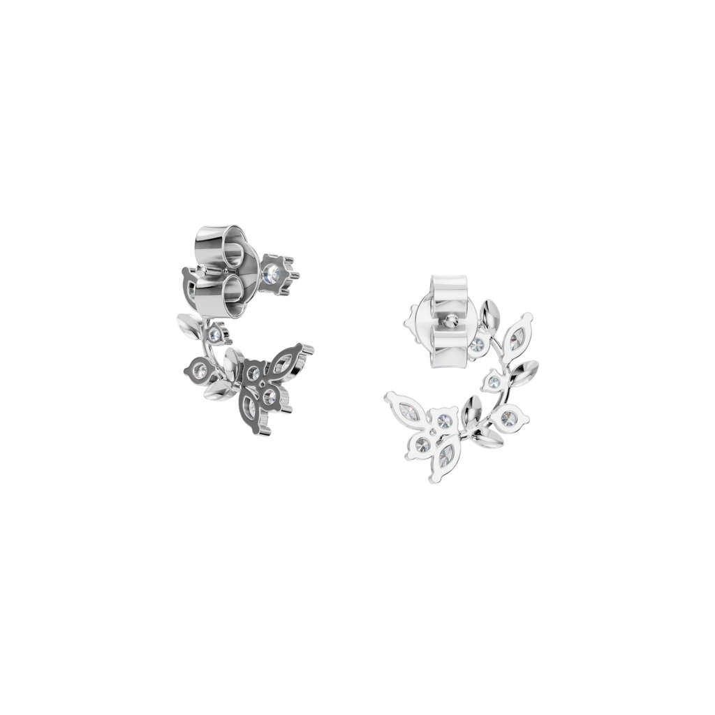 FLORAL DIAMOND EARRINGS