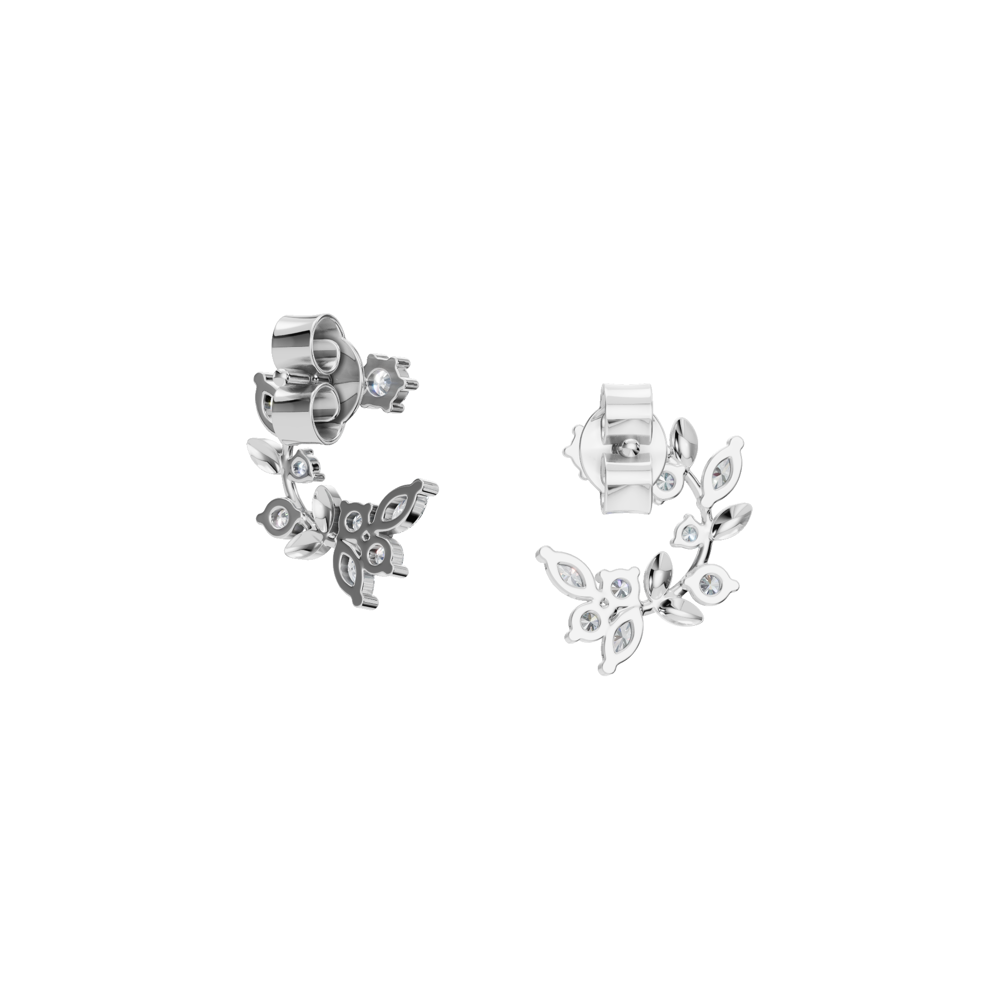 FLORAL DIAMOND EARRINGS
