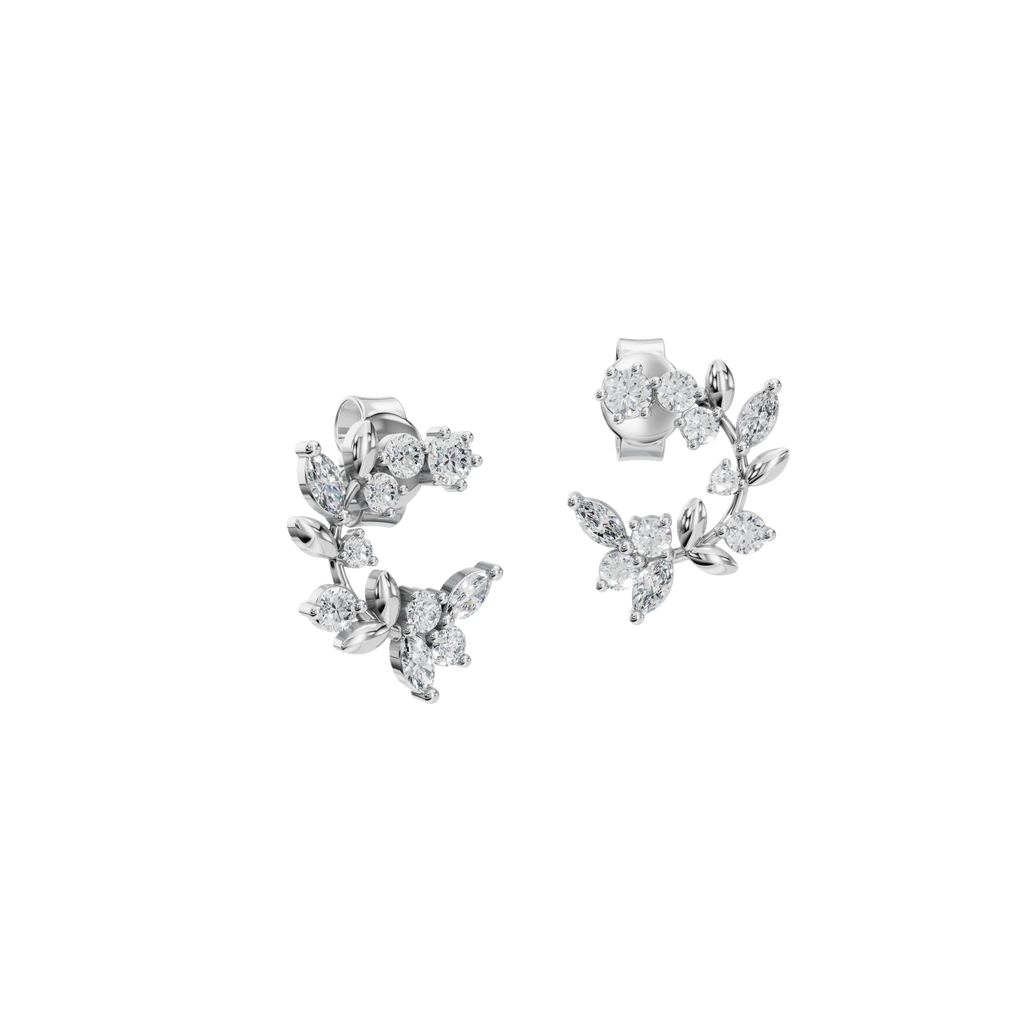FLORAL DIAMOND EARRINGS