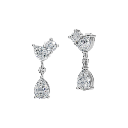 ROUND PEAR DROP EARRING - M&D Signature Jewels
