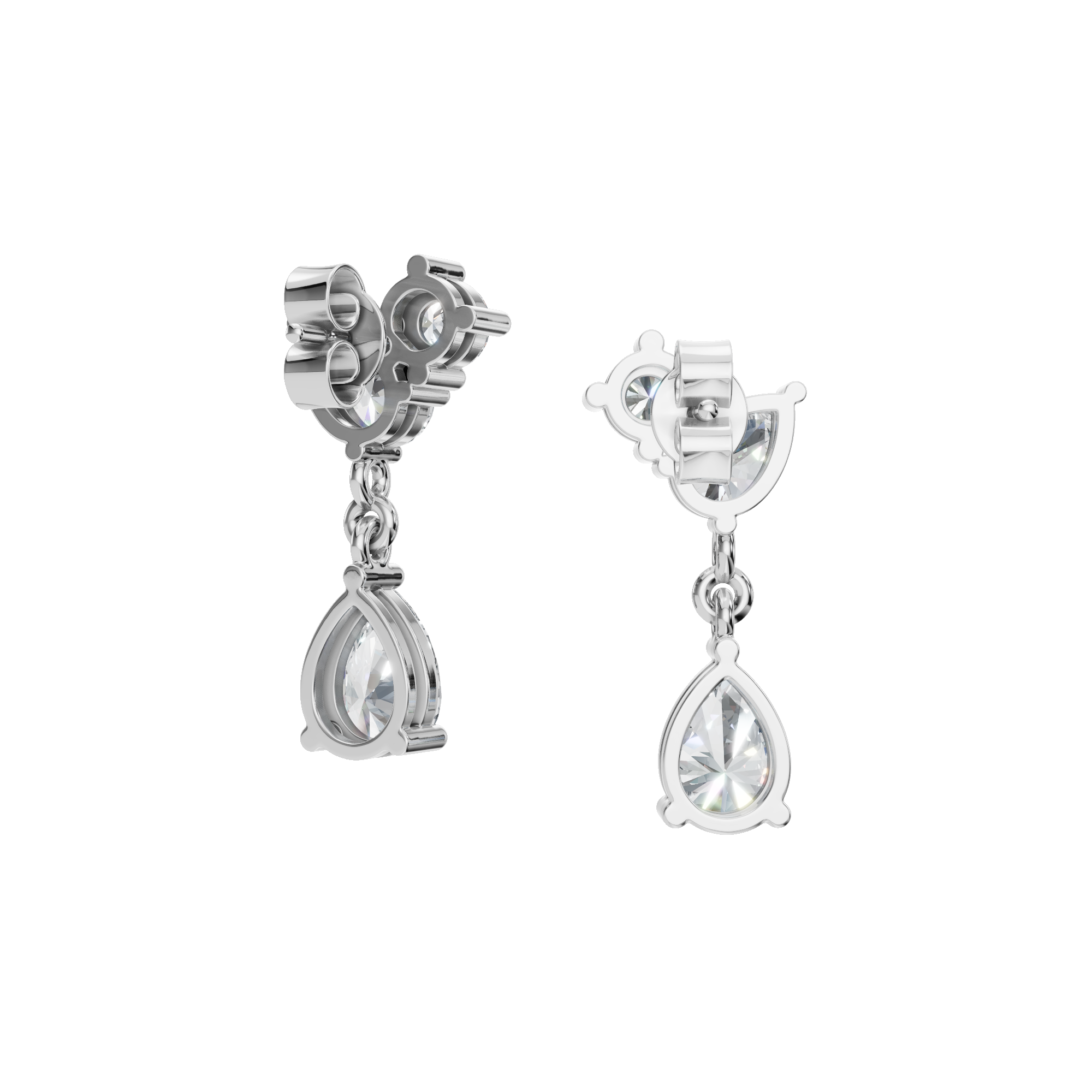 ROUND PEAR DROP EARRING