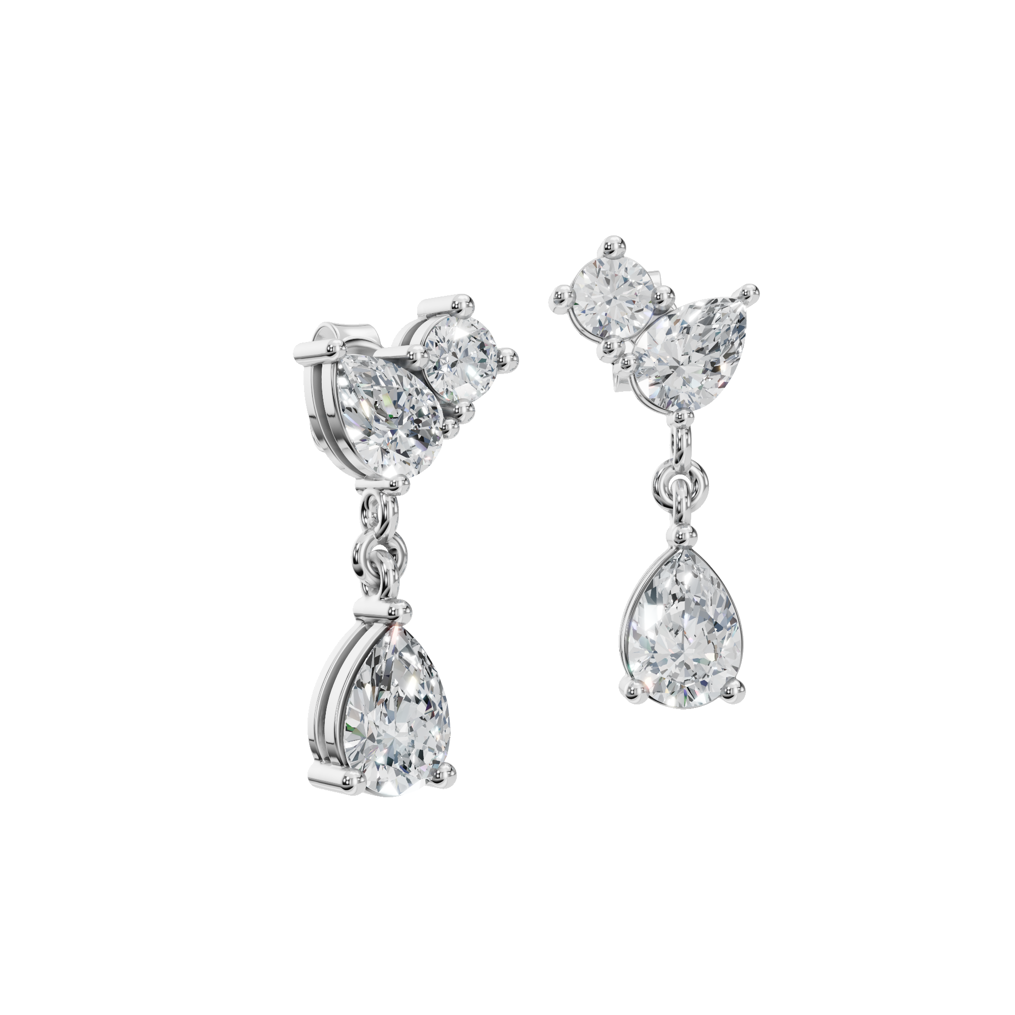 ROUND PEAR DROP EARRING