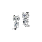 OVAL 2 STONE FANCY EARRING