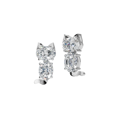 OVAL 2 STONE FANCY EARRING - M&D Signature Jewels