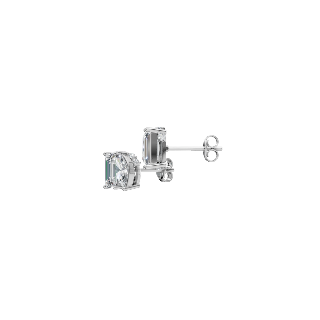 MARQUISE-EMERALD EARRING