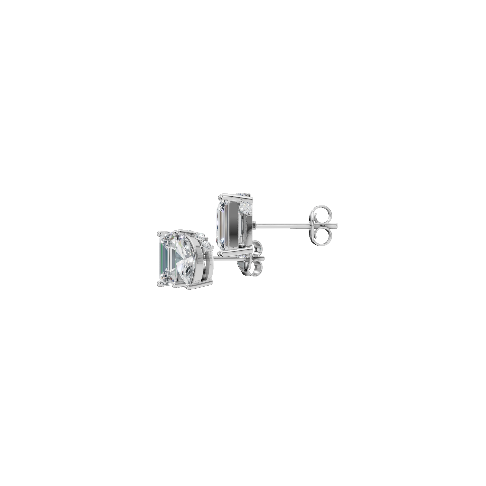 MARQUISE-EMERALD EARRING