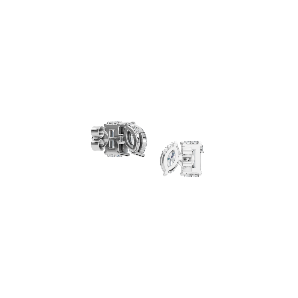 MARQUISE-EMERALD EARRING