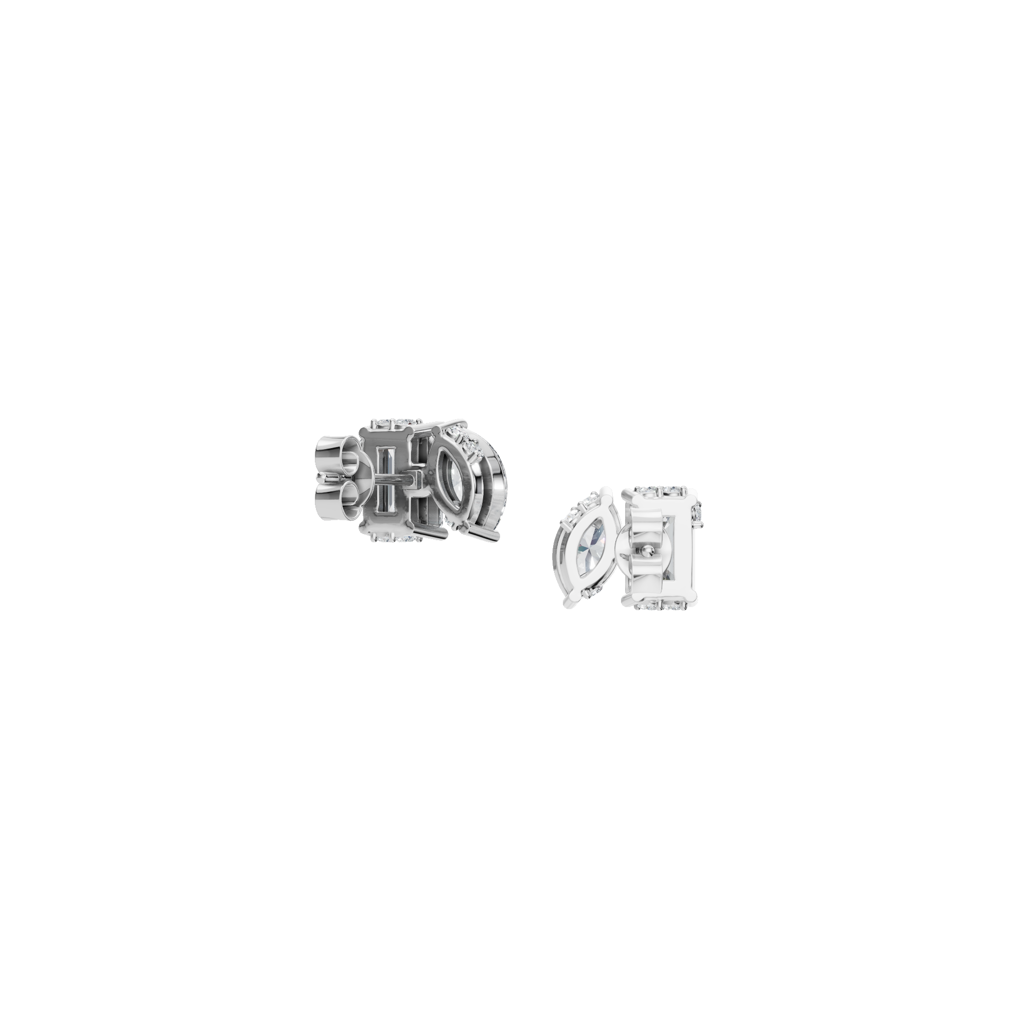 MARQUISE-EMERALD EARRING