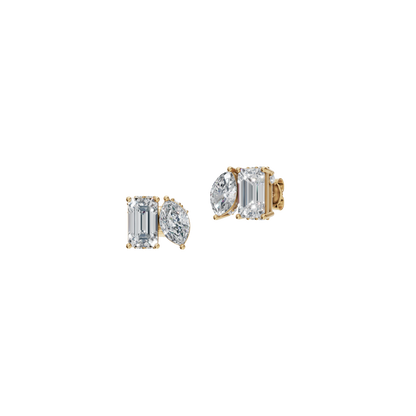 MARQUISE-EMERALD EARRING - M&D Signature Jewels