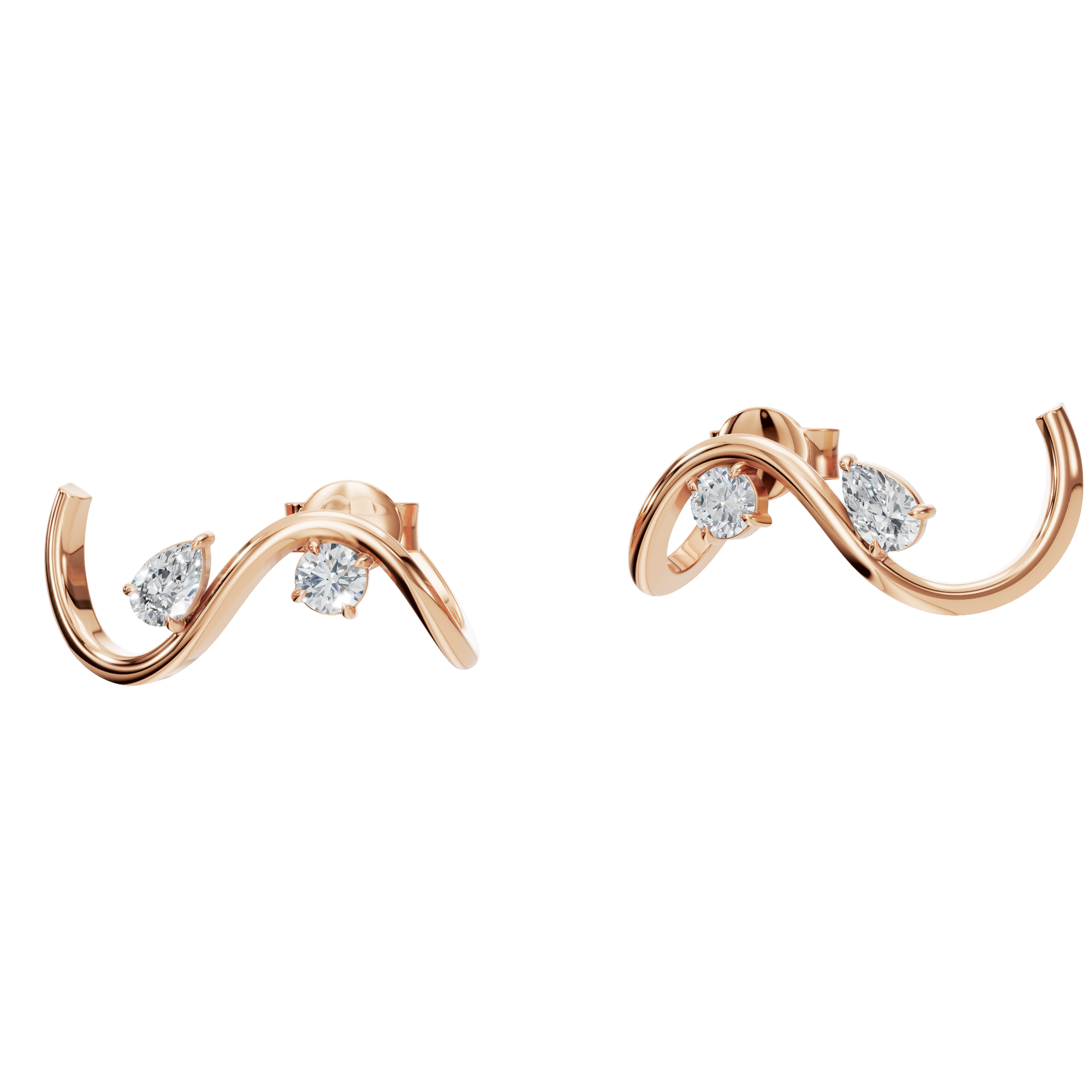 ROUND PEAR EARRING