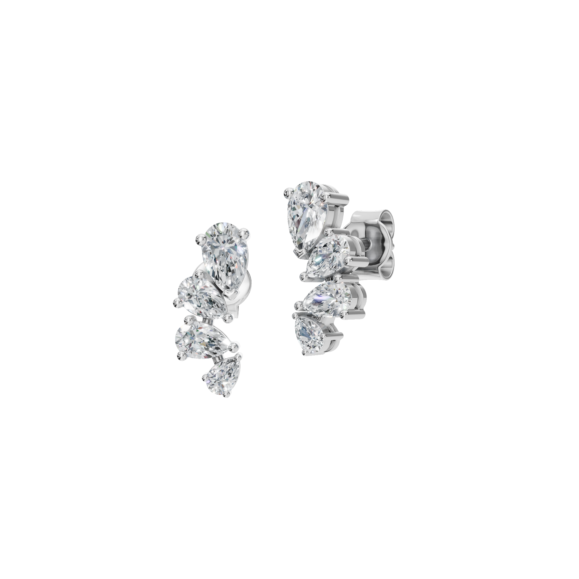 PEAR GRADUATED EARRING