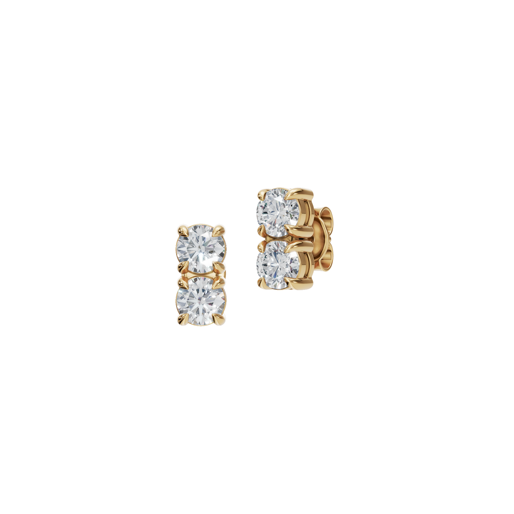 ROUND DOUBLE EARRING