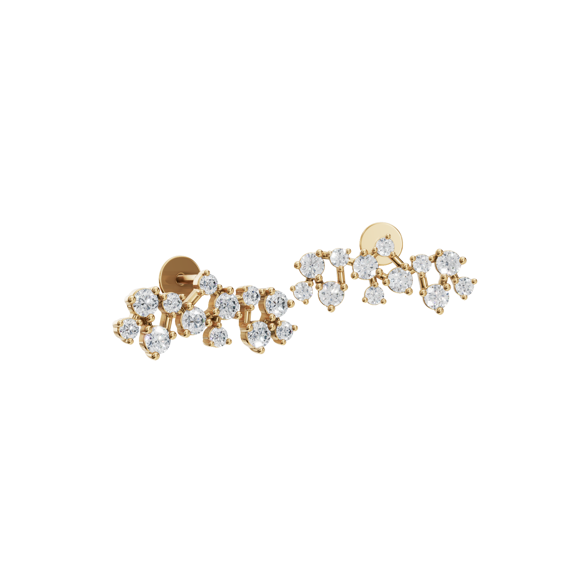 ROUND FANCY EARRING