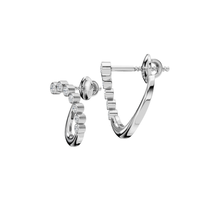 ROUND FANCY BEZEL EARRING - M&D Signature Jewels