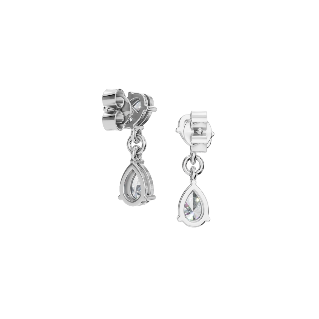 OVAL PEAR DROP EARRING