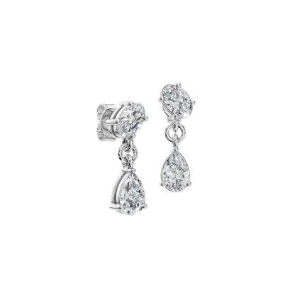 OVAL PEAR DROP EARRING - M&D Signature Jewels