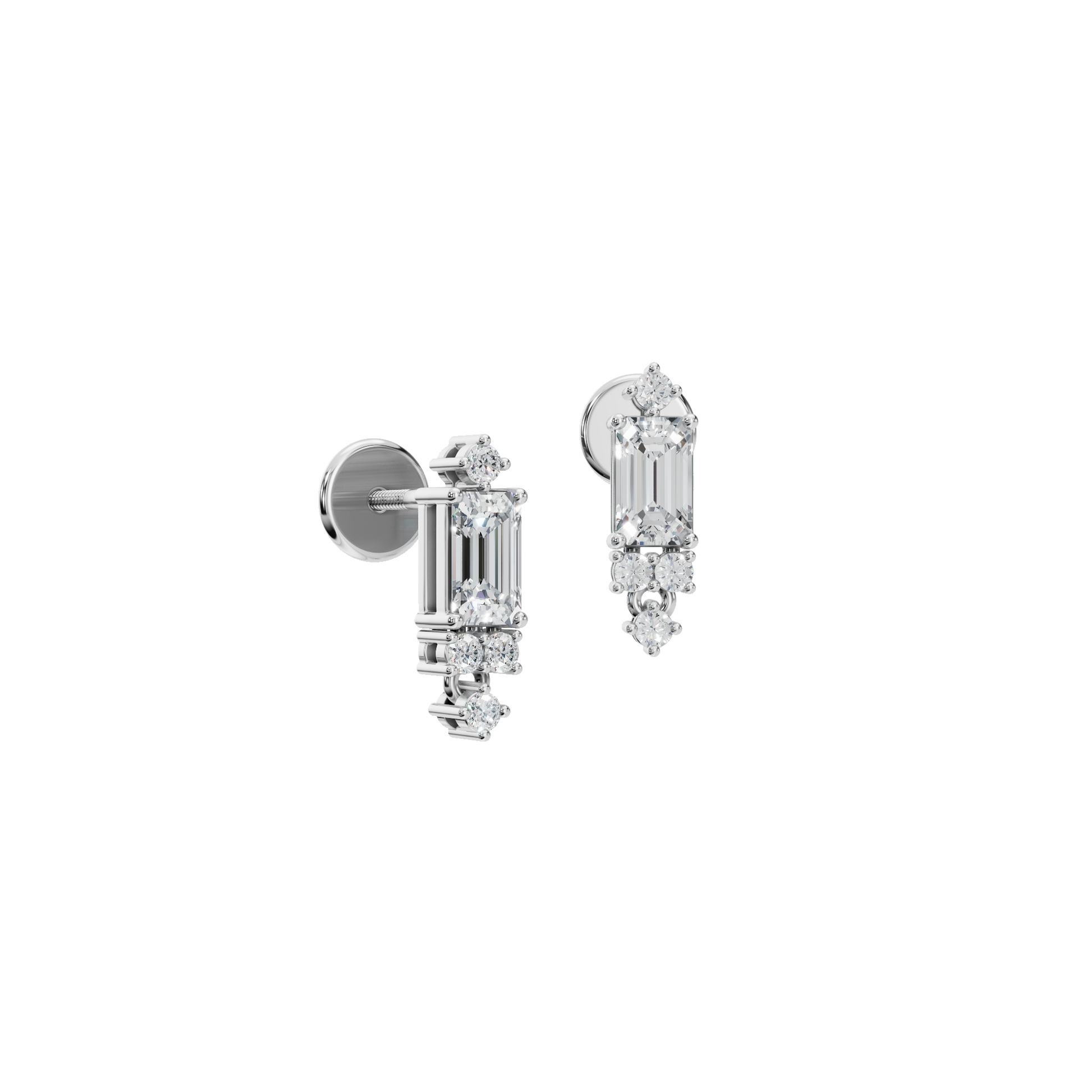 BAGUETTE EARRING - M&D Signature Jewels