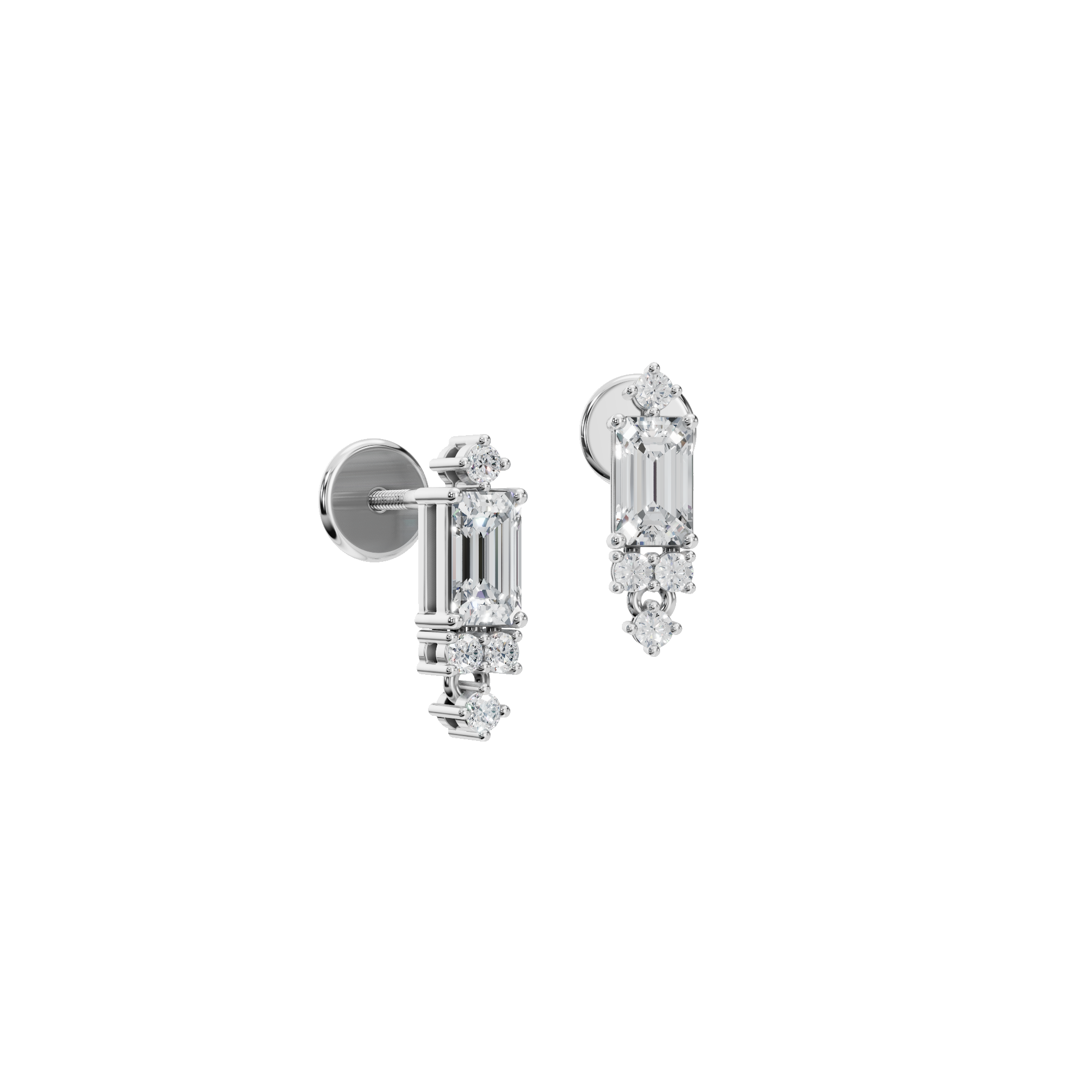 BAGUETTE EARRING