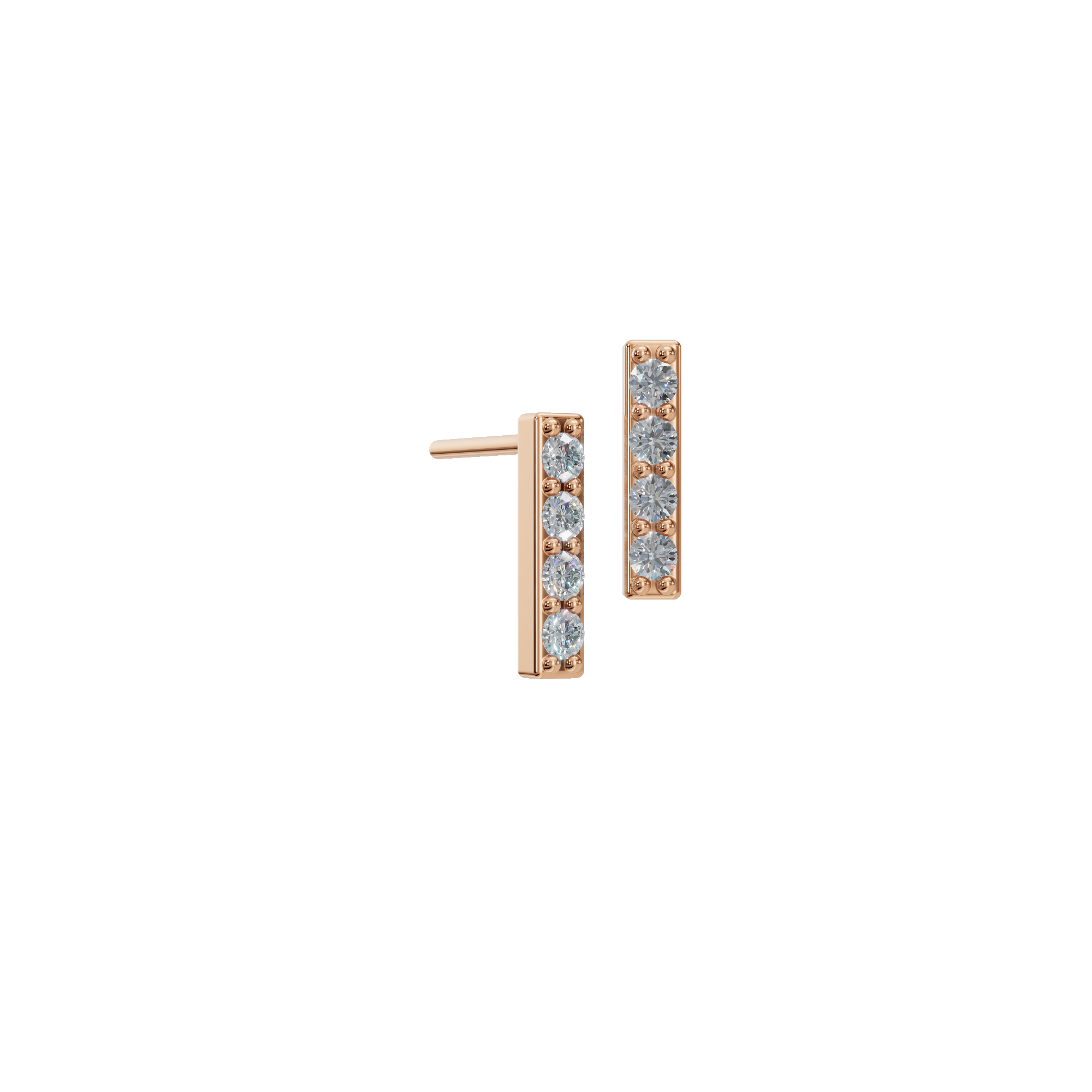ROUND BAR EARRING