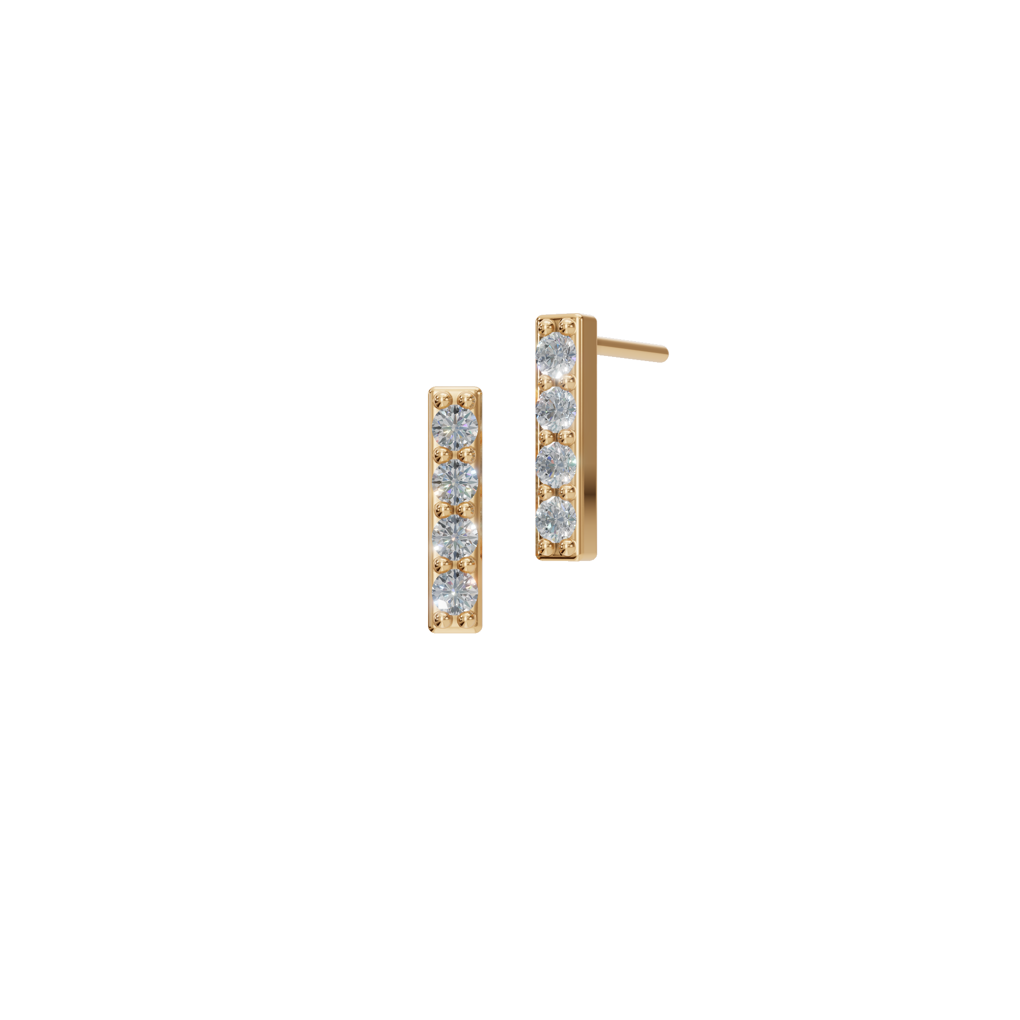 ROUND BAR EARRING