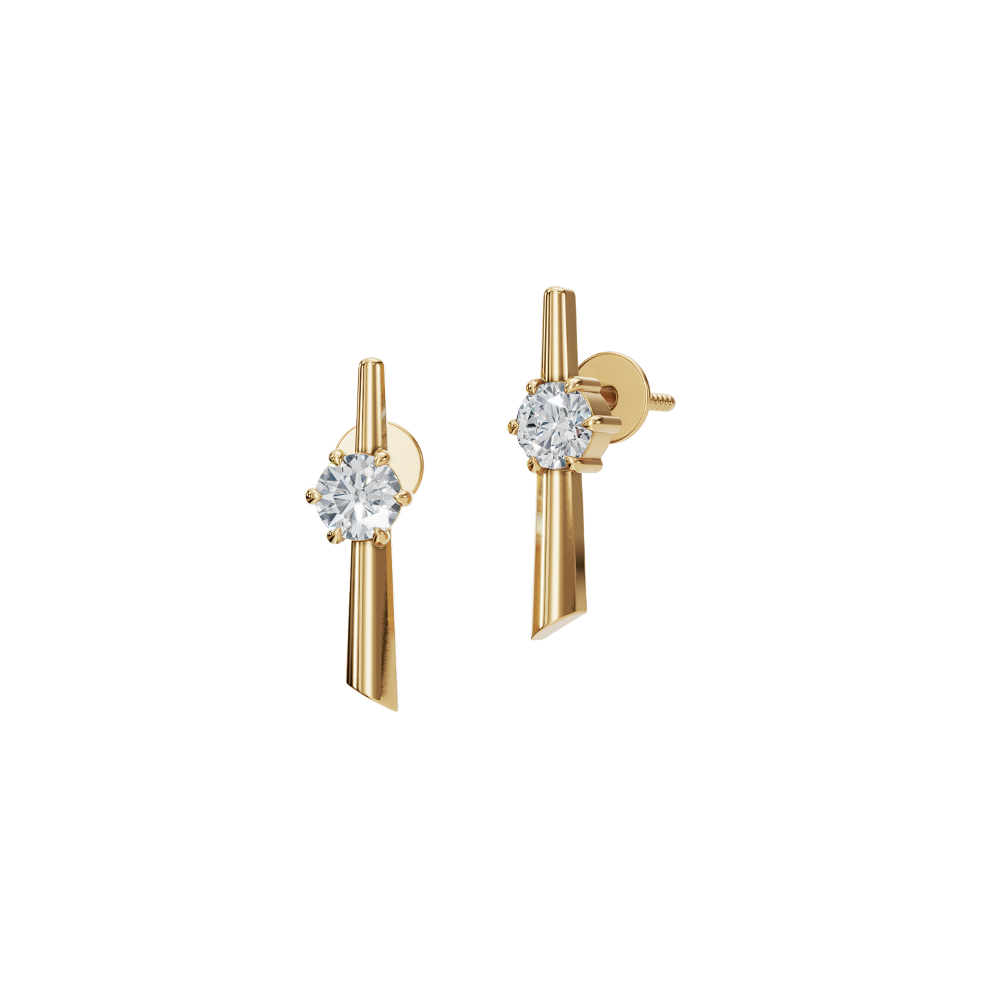 SLEEK ROUND EARRING - M&D Signature Jewels