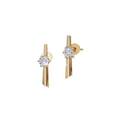 SLEEK ROUND EARRING - M&D Signature Jewels