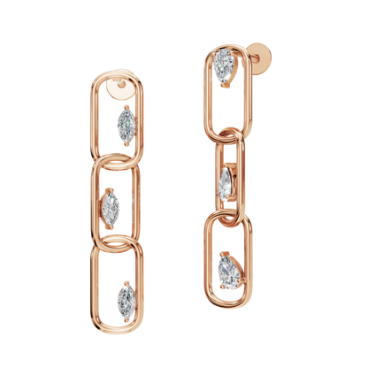 PEAR FANCY DROP EARRING - M&D Signature Jewels