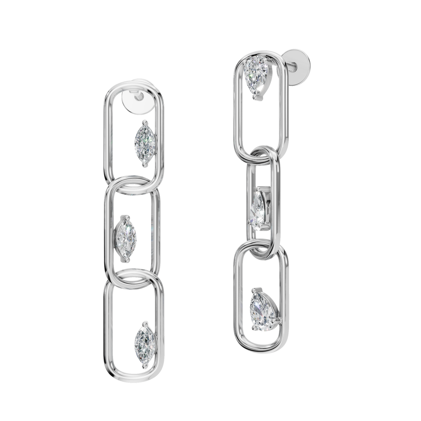 PEAR FANCY DROP EARRING - M&D Signature Jewels