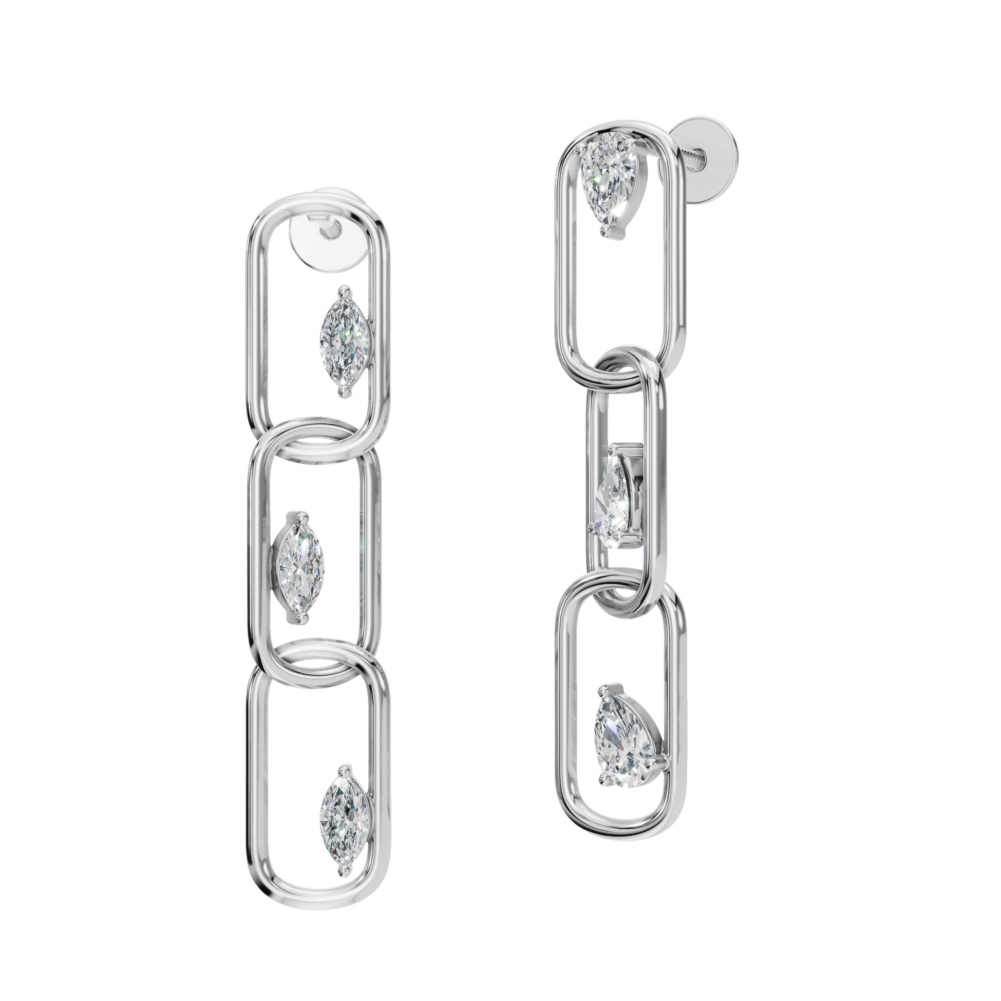 PEAR FANCY DROP EARRING - M&D Signature Jewels