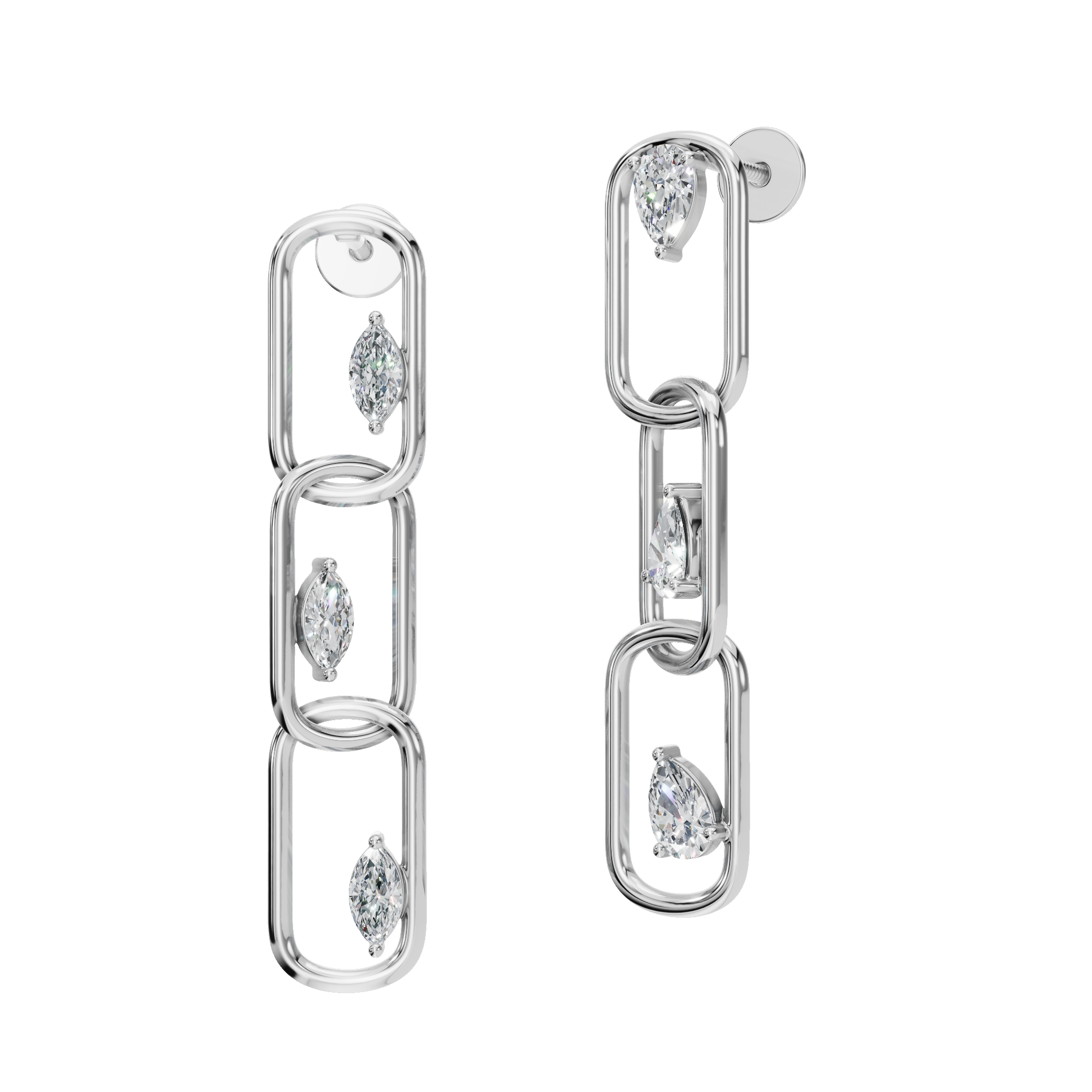 PEAR FANCY DROP EARRING
