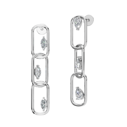 PEAR FANCY DROP EARRING - M&D Signature Jewels