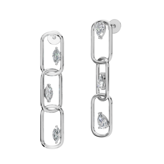 PEAR FANCY DROP EARRING
