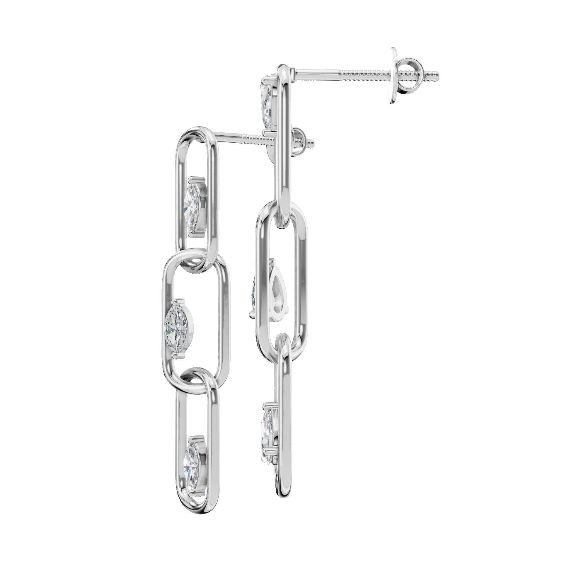 PEAR FANCY DROP EARRING