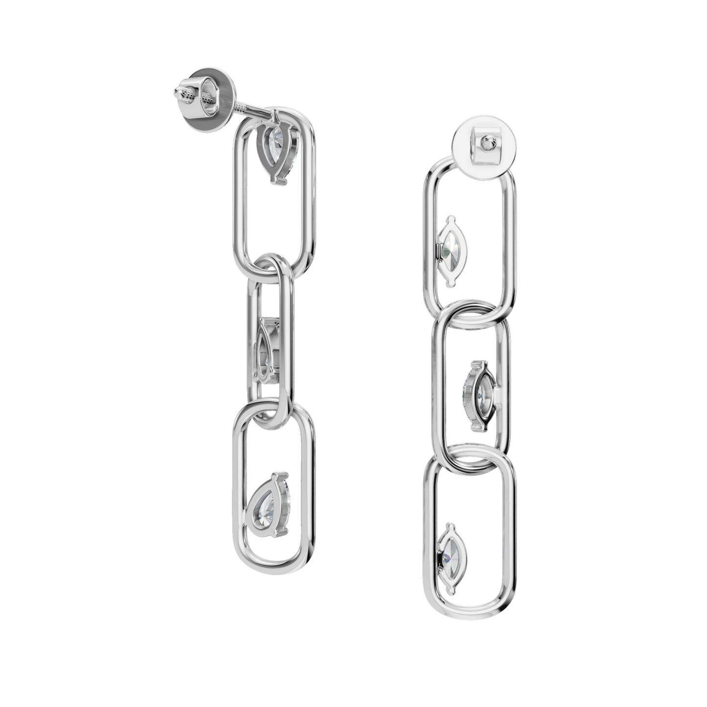 PEAR FANCY DROP EARRING - M&D Signature Jewels