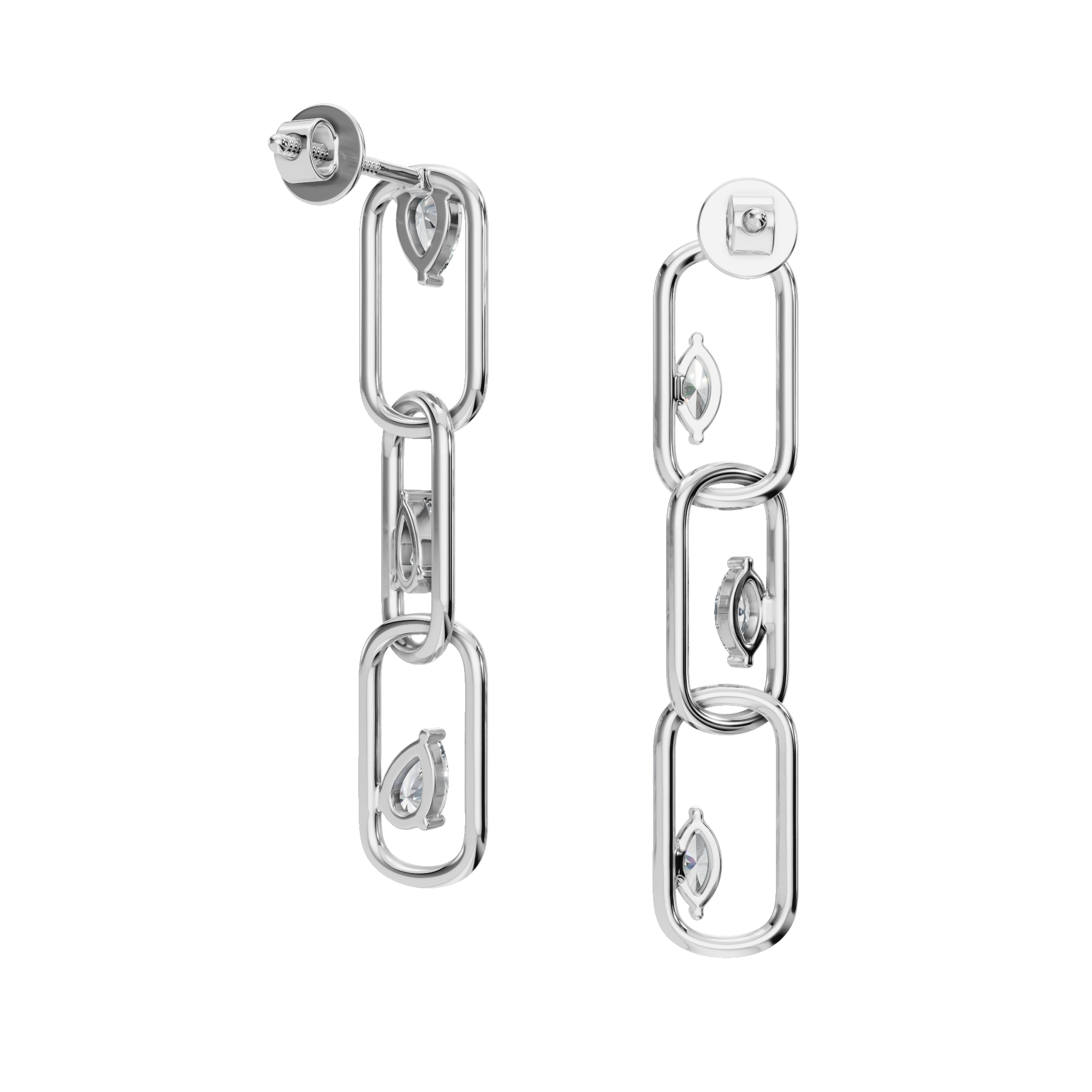 PEAR FANCY DROP EARRING