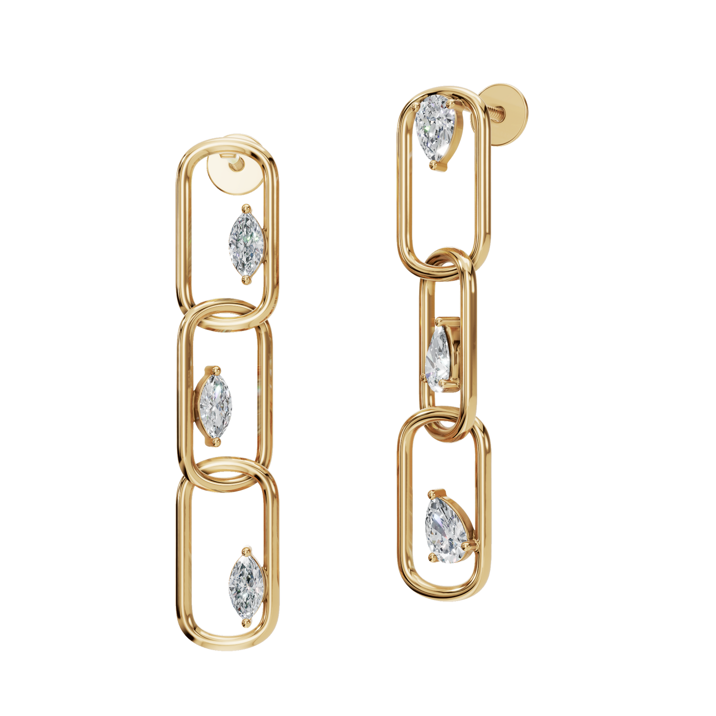 PEAR FANCY DROP EARRING - M&D Signature Jewels