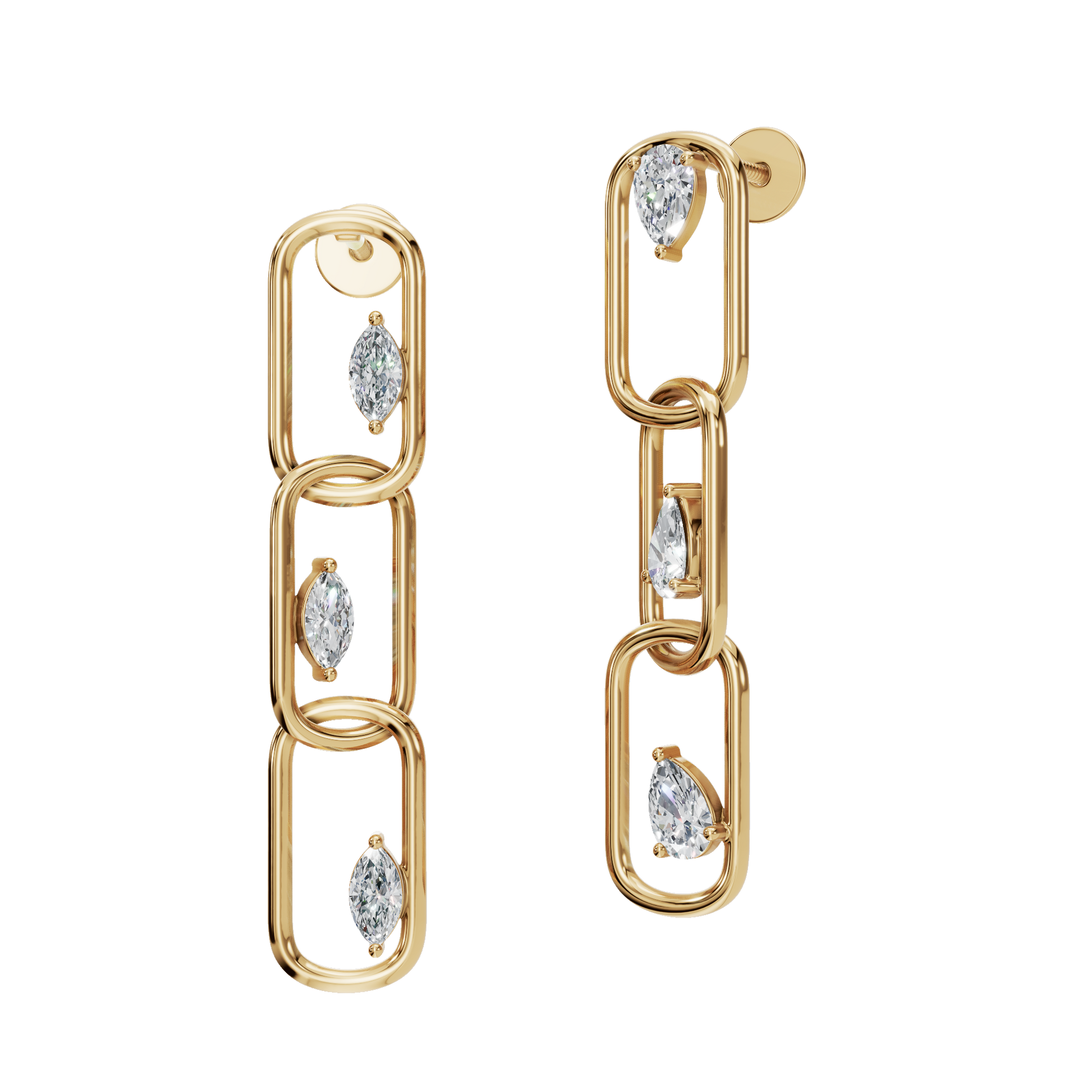 PEAR FANCY DROP EARRING - M&D Signature Jewels