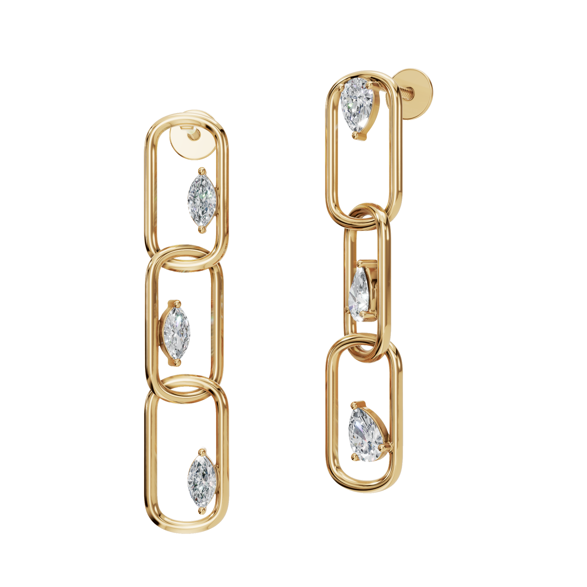 PEAR FANCY DROP EARRING