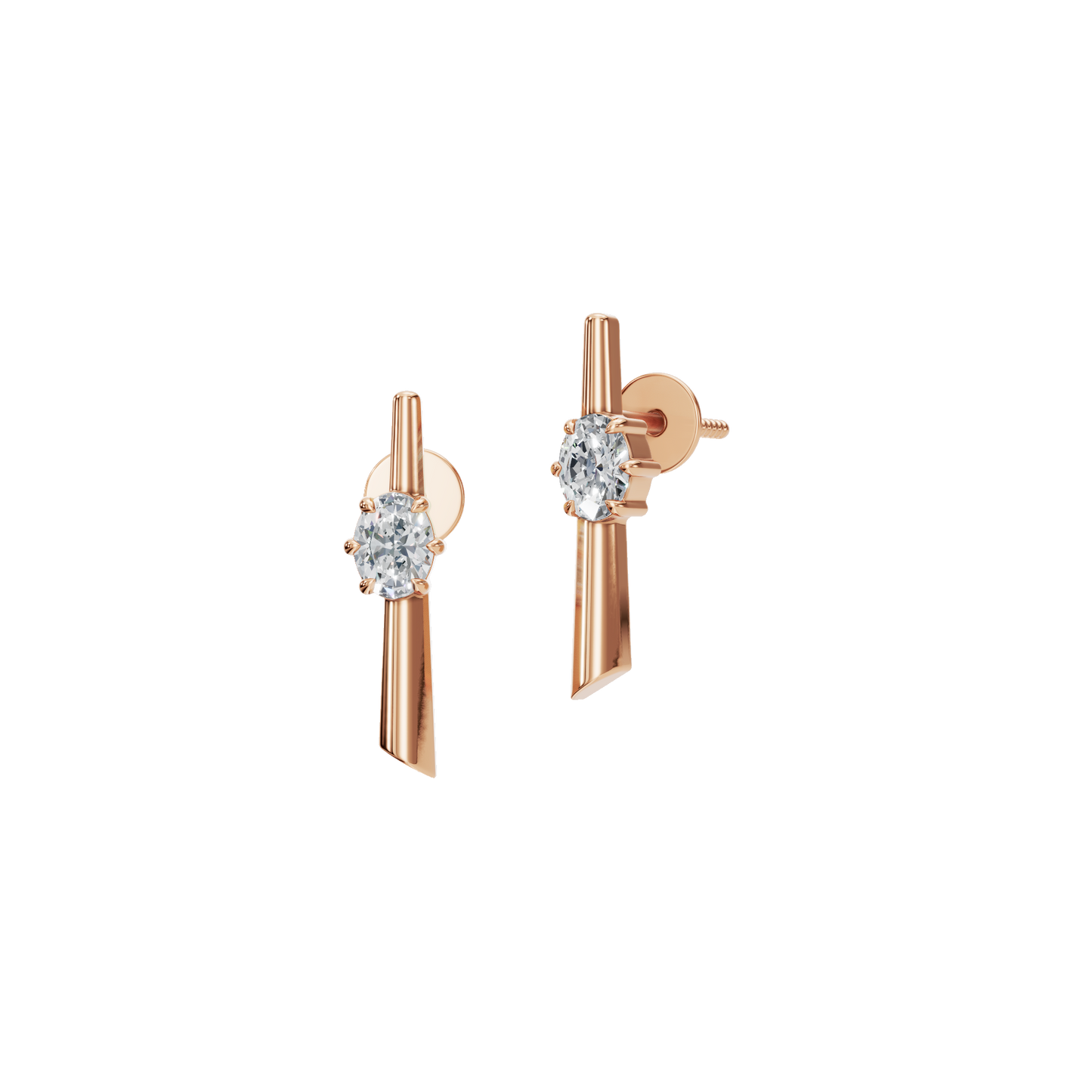 SLEEK OVAL EARRING - M&D Signature Jewels