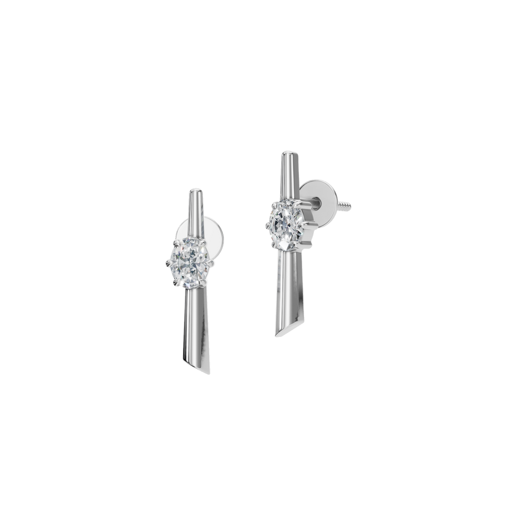SLEEK OVAL EARRING
