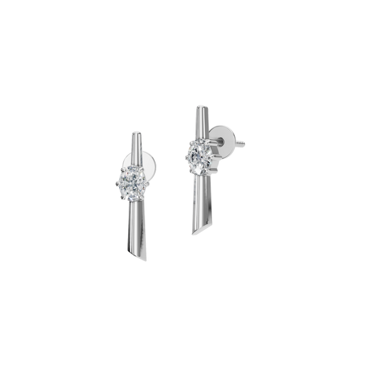 SLEEK OVAL EARRING
