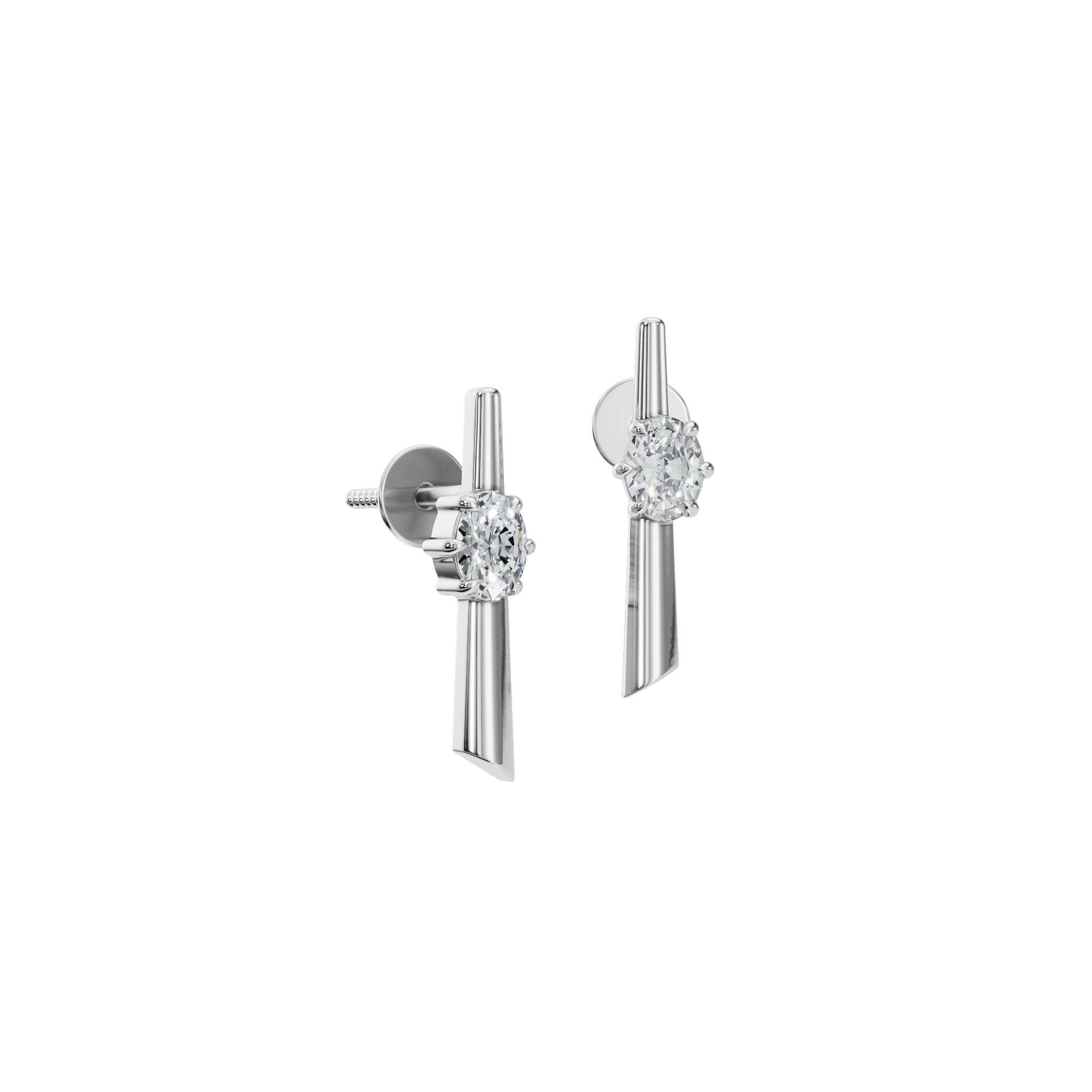 SLEEK OVAL EARRING