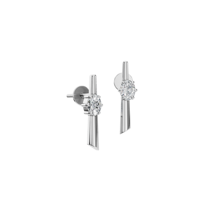 SLEEK OVAL EARRING - M&D Signature Jewels
