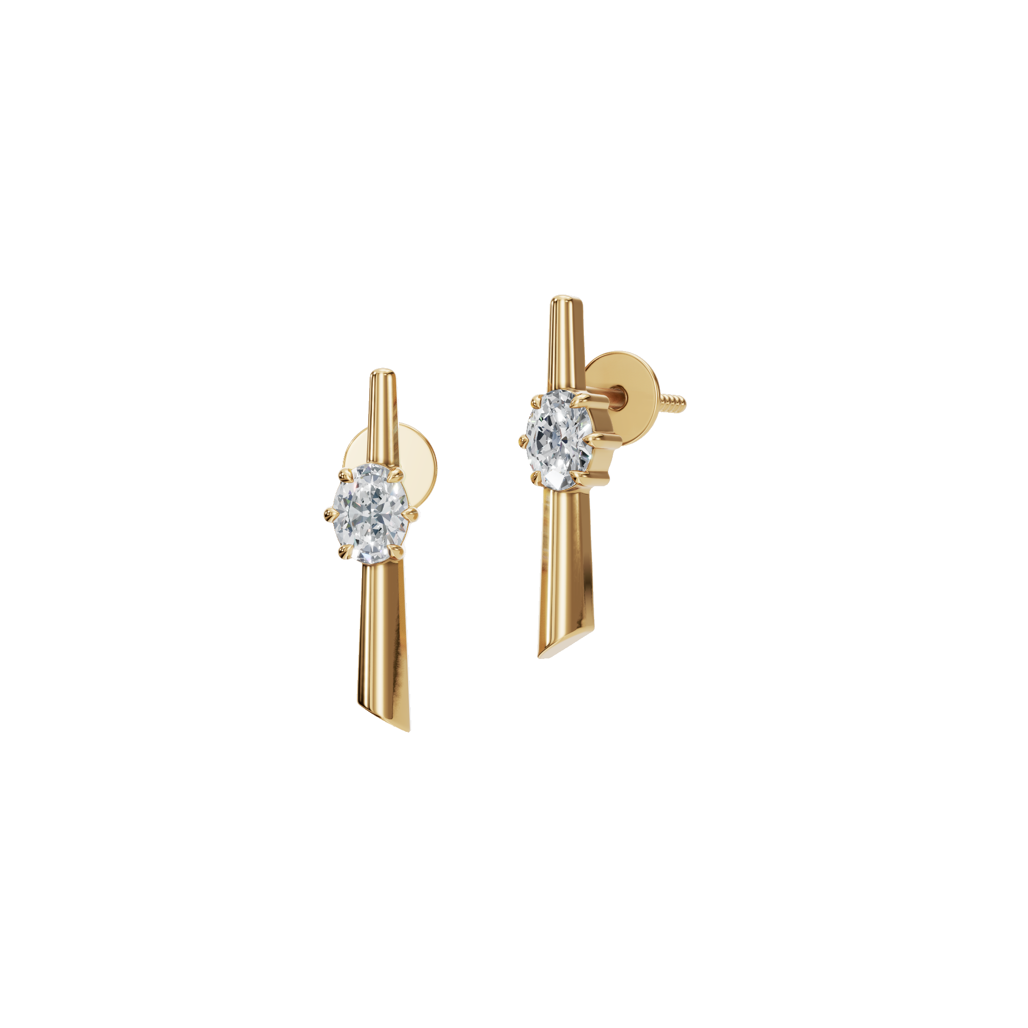 SLEEK OVAL EARRING